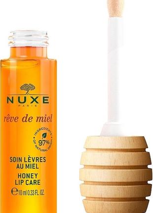 Медовый блеск-уход за губами nuxe rONve de miel honey lip care