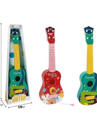Гитара детская со струнами и медиатором 8089 D, 2 вида, 52 см
