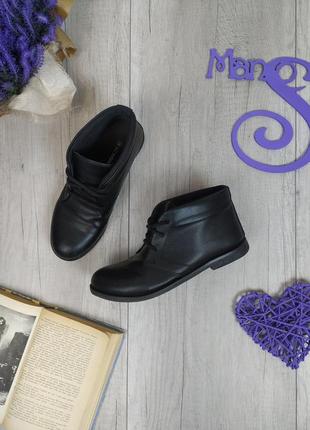 Женские кожаные ботинки lc waikiki чёрные размер 38