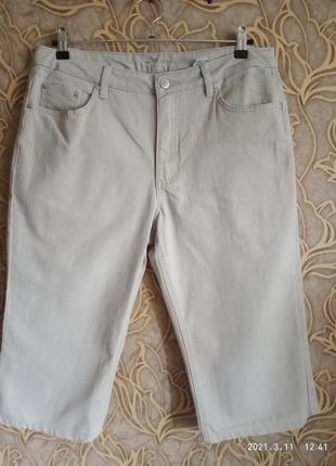 Отличные стрейчевые бриджи yessica jeans унисекс /размер l/xl