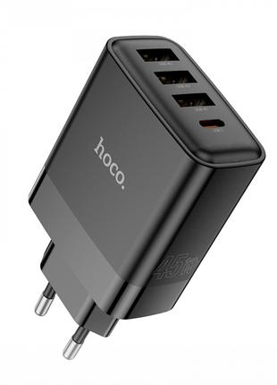 СЗУ Home Charger | 45W | PD | QC3.0 — Hoco C127A — Black