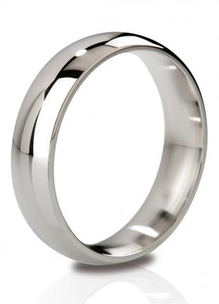 Эрекционное кольцо 5.5 см Earl Mystim, металлическое, серебрян...
