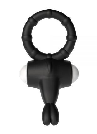 Ерекційне віброкільце Power Clit Cockring, Black