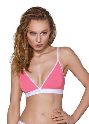 Спортивний топ з подвійними бретелями Passion PS007 TOP pink, ...