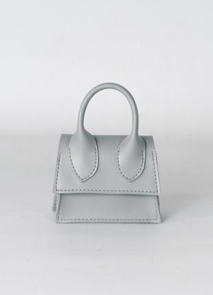 Жіноча сумка сіра сумочка мікро сумочка маленька сумочка сумка