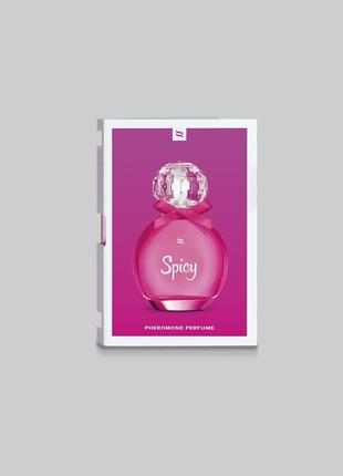 Пробник парфумів з феромонами Obsessive Perfume Spicy - sample...