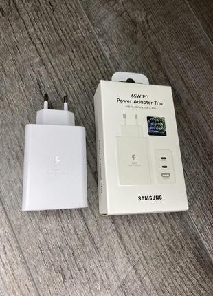 Адаптер Trio 65W для Samsung быстрая зарядка (EP-T6530NBEGWW)