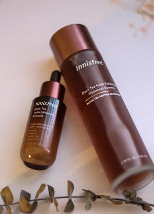 Innisfree black tea youth enhancing synergy duo kit омолоджува...