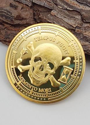Монета сувенирная "Помни о смерти" (цвет - золото) арт. 04563