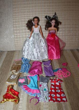 Оригинальная кукла barbie с аксессуарами, платье, туфли, игров...