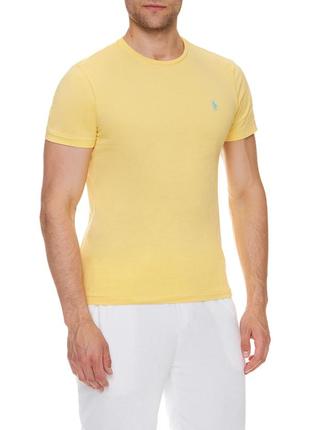 Мужская желтая футболка polo ralph lauren