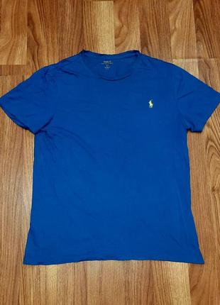 Мужская синяя футболка polo ralph lauren