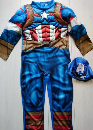 Карнавальный костюм капитана, marvel captain america с маской