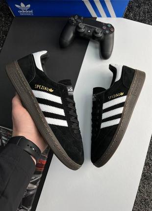 Мужские кроссовки adidas spezial black white