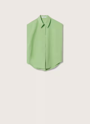 Модная зеленая блуза