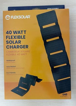 Складна сонячна панель на гарантії FlexSolar 40W QC3.0/PD3.0