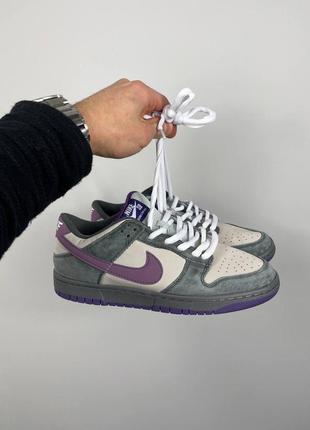 Найк данк ловля об nike sb dunk low purple pigeon