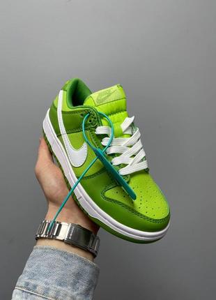 Найк данк ловля nike sb dunk low chrolophyll green