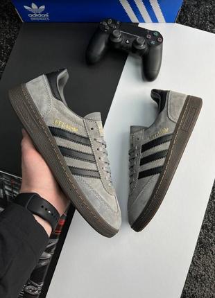 Мужские кроссовки adidas spezial gray black
