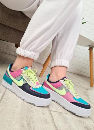 Nike air force 1 shadow barely volt oracle aqua