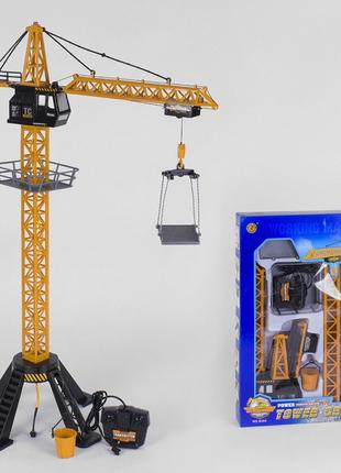 Іграшковий будівельний баштовий кран на дистанційному керуванн...