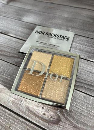 Палетка для макияжа диор dior backstage face glow palette