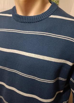 Новый синий мужской свитер джемпер р. 46-48