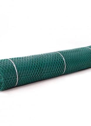 Сітка пластикова декоративна 50*50мм 1*20м зелена Клевер