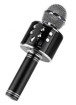 Беспроводной микрофон караоке Ws-858, black