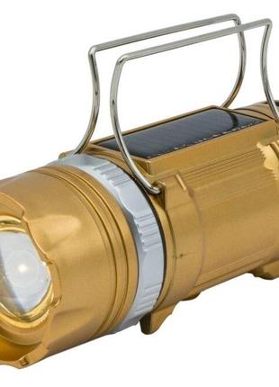 Кемпинговый фонарь Sb-9699 gold (солнечная панель, power bank)