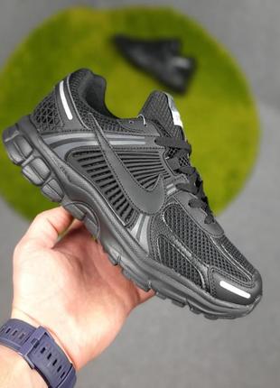 Nike zoom vomero 5 чорні кросівки чоловічі найк зум легкі сітк...