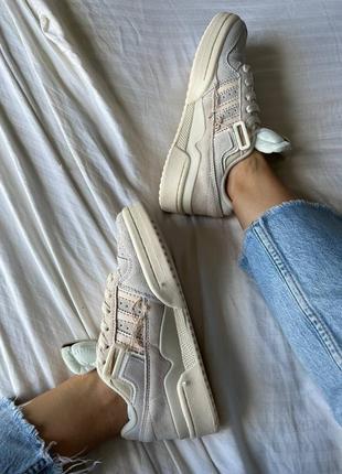 Кроссовки adidas forum 84 low off white beije