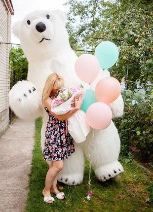 Белый медведь Полтава.Ростовые куклы на заказ с выездом в Полтаве