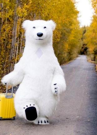 Белый медведь Черкассы.Ростовые куклы заказ с выездом в Черкассах