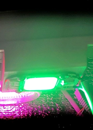 Фитолампа досвет Зеленого спектра 6700К Grow LED 55W +подвесы