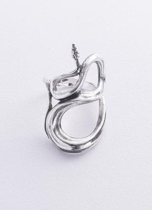 Серебряное кольцо "Змея" 112767