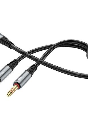 Аудио кабель-адаптер Hoco UPA21 2-in-1 3,5 mm на 2*3,5 mm 25 с...