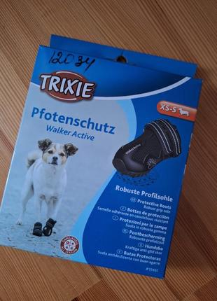 Нове взуття для собак trixie walker active захисні черевики xs...