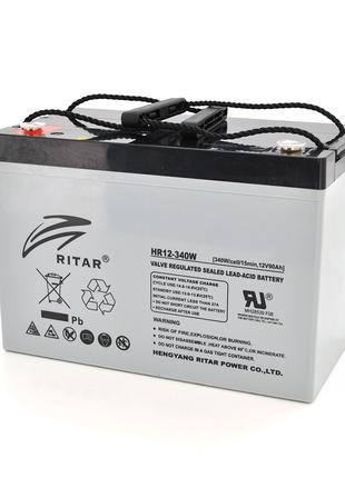 Аккумуляторная батарея AGM RITAR HR12340W, Gray Case, 12V 90.0...