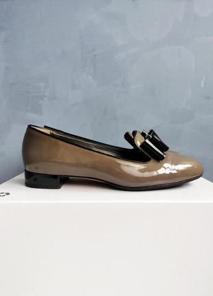 Кожаные лаковые туфли donna serena итальялия