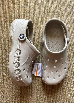 Крокс бая клог бежеві crocs baya clog cobblestone