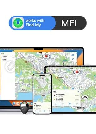 MFI брелок AirTag для Apple Iphone/Ipad (чорный/black)