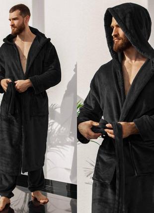 Пижама теплая унисекс (халат+брюки)
)
ткань: полированная махр...