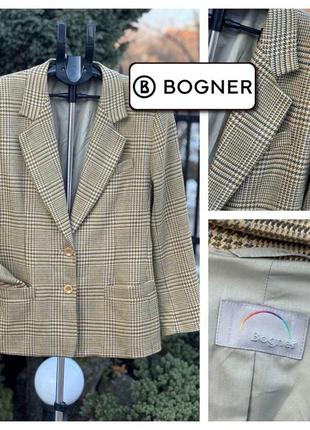 Bogner нижняя роскошный удлиненный пиджак блейзер кашемир шерсть