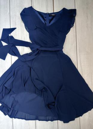 Качественное нарядное легкое нежное шифоновое платье 12 l 40 р