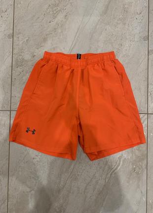 Спортивные шорты under armour оранжевые