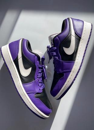 Кроссовки nike air jordan 1 low court purple