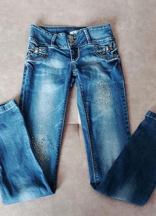 Стильные фирменные джинсы gofi( турция) на девушку 13-14 лет