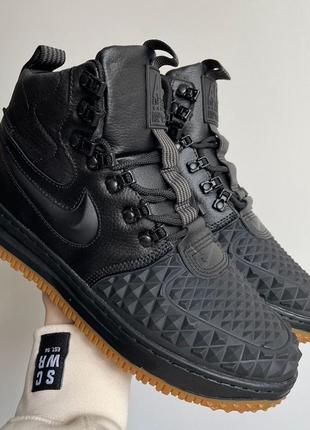 Кроссовки nike lunar force duckboot black мех