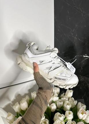 Женские кроссовки balenciaga track white premium